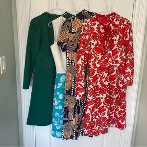 Lot of 4 True Vintage Mod Dresses size M